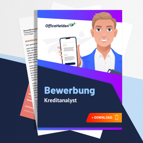 Bewerbung Kreditanalyst Komplettpaket I + 20 Designs I Anschreiben, Deckblatt, tabellarischer Lebenslauf & Motivationsschreiben