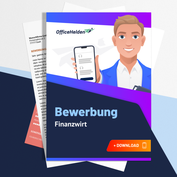 Bewerbung Finanzwirt Komplettpaket I + 20 Designs I Anschreiben, Deckblatt, tabellarischer Lebenslauf & Motivationsschreiben