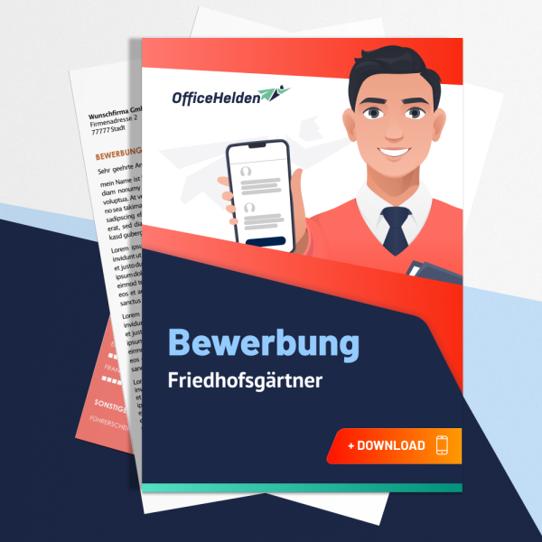 Bewerbung Friedhofsgärtner Komplettpaket I + 20 Designs I Anschreiben, Deckblatt, tabellarischer Lebenslauf & Motivationsschreiben