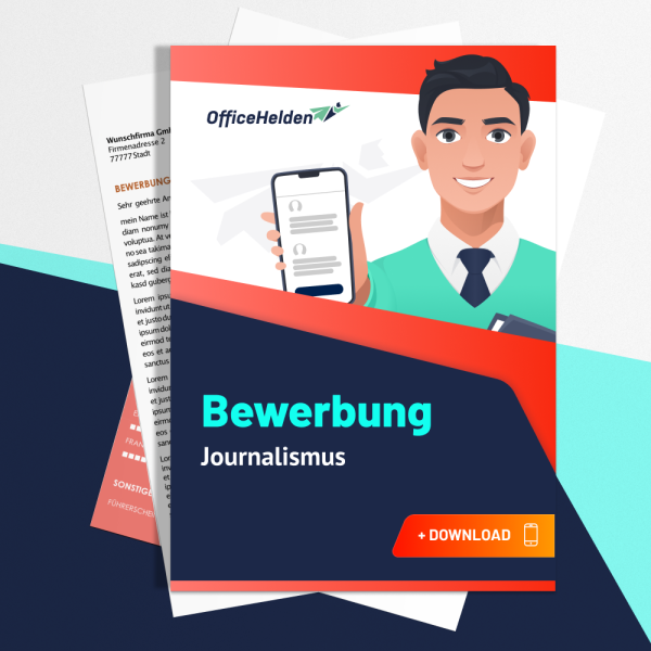 Bewerbung Journalismus Komplettpaket I + 20 Designs I Anschreiben, Deckblatt, tabellarischer Lebenslauf & Motivationsschreiben