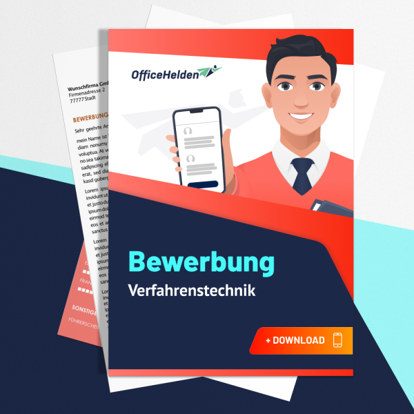 Bewerbung Verfahrenstechnik Komplettpaket I + 20 Designs I Anschreiben, Deckblatt, tabellarischer Lebenslauf & Motivationsschreiben