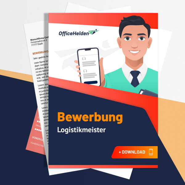 Bewerbung Logistikmeister Komplettpaket I + 20 Designs I Anschreiben, Deckblatt, tabellarischer Lebenslauf & Motivationsschreiben