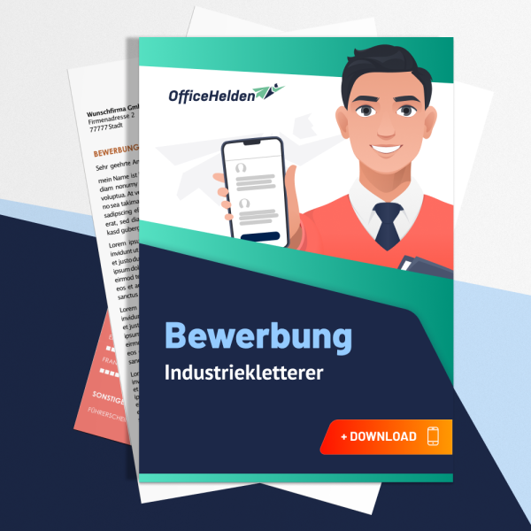 Bewerbung Industriekletterer Komplettpaket I + 20 Designs I Anschreiben, Deckblatt, tabellarischer Lebenslauf & Motivationsschreiben