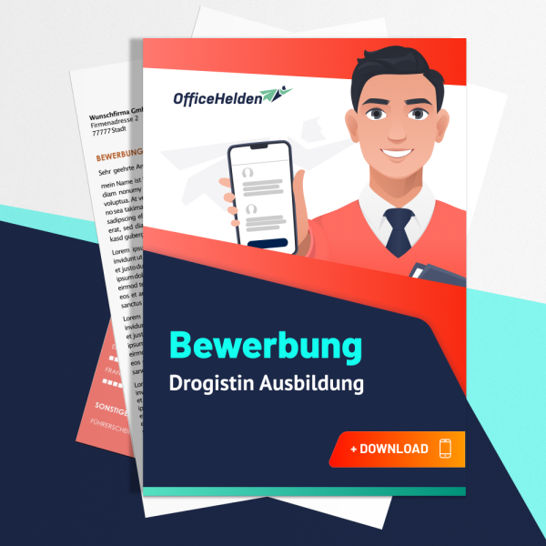 Bewerbung Drogistin Ausbildung Komplettpaket I + 20 Designs I Anschreiben, Deckblatt, tabellarischer Lebenslauf & Motivationsschreiben