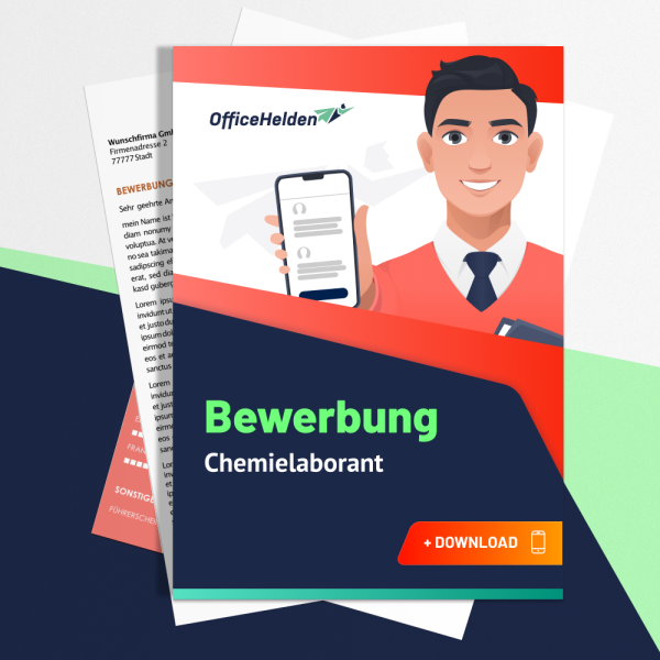 Bewerbung Chemielaborant Komplettpaket I + 20 Designs I Anschreiben, Deckblatt, tabellarischer Lebenslauf & Motivationsschreiben