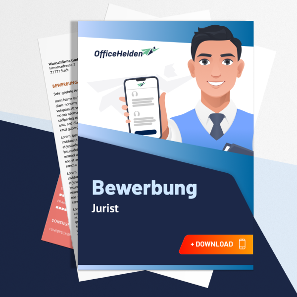 Bewerbung Jurist Komplettpaket I + 20 Designs I Anschreiben, Deckblatt, tabellarischer Lebenslauf & Motivationsschreiben